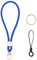 Vicloon Schlüsselband Kurz, Nylon Lanyards mit karabiner, Schlüsselbänder Umhängebänder mit Drehbarem Metallclip Abnehmbare Neck Lanyard Langes Handgelenk Paracord Schlüsselanhänger(Blau)