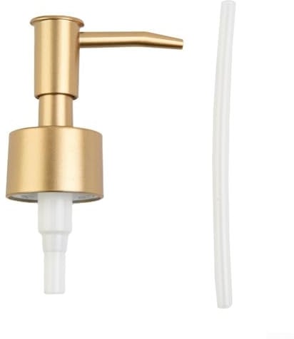 Zoegneer Plastic Lotion Bottle Pump Head, Soap Dispenser Pump Head Replacement Spare Pump Bottle Dispenser For Bathroom Hotels Clubs SPAs(Matte gold)