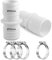 2 Stück Schlauchverbinder 32mm auf 32mm,Pool Adapter 32 auf 32,Poolschlauch schlauchverbinder 32mm auf 32mm,Schlauchverbinder 32mm Set mit 4 Edelstahl Schlauchschellen
