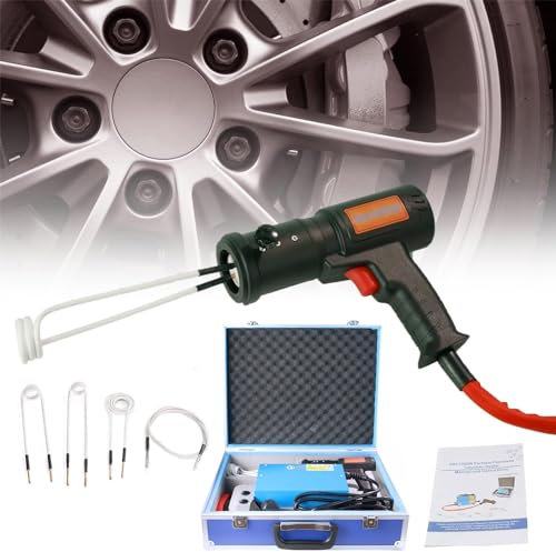 ANXYYDS Kit riscaldatore a induzione Magnetica, Strumento di rimozione bulloni Portatile, Kit di Riscaldamento Senza Fiamma automobilistico Bolt Buster per rimozione di Viti arrugginite,1500W