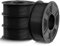 TECBEARS PETG Filament 1.75 mm Bundle 4 kg, Stärker Zähigkeit PETG 3D Drucker Filament, Maßgenauigkeit +/- 0,02 mm, 4 Spulen, 1kg pro Spule (schwarz)