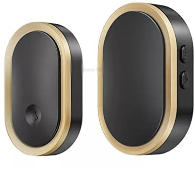 MOMCO Sonnette sans Fil 300m Rang Maison Intelligente LED Carillon de Porte 1 2 Bouton 1 2 3 récepteur