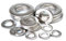 JXPXJMY 200 pezzi Rondelle Acciaio, Guarnizioni Acciaio Inox 304, Accessori Hardware,Rondella Alzaporta, 6 Misure Assortimento Della Rondella M3 M4 M5 M6 M8 M10