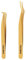 POCMKO DIY Lash Applicator Set, 2 PCS Tweezers, Gold Eyelash Tool for DIY Extensions
