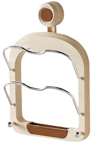 Furtryvl Topfdeckelregal, Aufbewahrungsregal für Topfdeckel, Pfannendeckel-Organizer mit Saugnapf, Wandmontierter Schneidebretthalter, Pfannendeckel-Aufbewahrungshalter für Zuhause, Küche