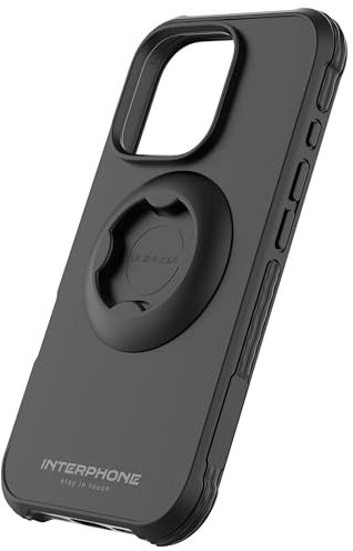 INTERPHONE QUIKLOX - Custodia per Apple iPhone 16 PRO Tetraforce per Attacchi Moto Auto o Bici Gamma Quiklox - Cover Supporto Porta Cellulare Moto - Sistema Modulare QUIKLOX - Aggancio Sgancio Rapido