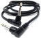 2m 6.35mm 1/4 TRS Stereo Jack to Jack Plug, Dual Right Angle Patch Cable Lead for Headphones Amplifiers, Music Instruments, Live Events, DJ 6.5ft