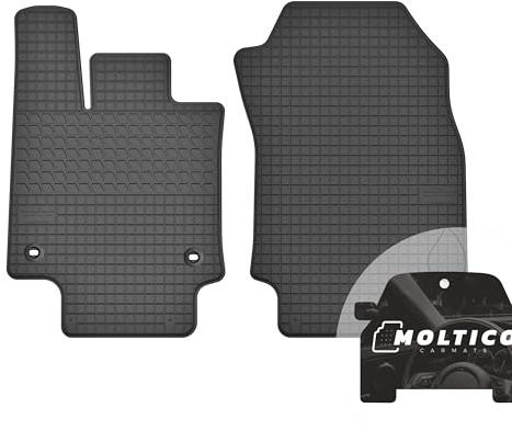 moto-MOLTICO Vorne Gummimatten Auto, 2-teiliges Set, Allwetter Gummi Fußmatten, Antirutsch & Wasserfest Autoteppiche - passend für Toyota RAV4 V 2019-
