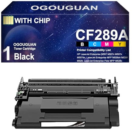 OGOUGUAN Kompatible Tonerkartusche 89X CF289X 89A CF289A 89Y CF289Y mit Chip für Laserjet Enterprise M507 M507x M507n MFP M528dn M528f M528 M507dn M528c M528z Drucker (89A, 5000) Seiten)