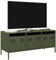 Sufrk Mueble TV verde oliva 101,5 x 39 x 43,5 cm acero laminado en frío - Mueble para TV - Mueble industrial - Mesa baja vintage - Consola para salón