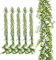 YVONNEYI Lot de 6 Guirlandes Feuilles Artificielles 1.7m Vert | Décoration Mur, Mariage, Balcon, Jardin | Guirlandes Feuilles Plantes Artificielles Intérieur/Extérieur-041