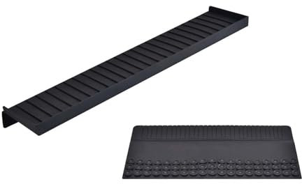 iAnomla Silicone Sink Edge Protector, 14 36cm Kitchen Sink Splash Guard Cover with Suction Cup, Foldable, Multifunction Kitchen Accessories, Sponge Holder, Countertop Protector (Black)