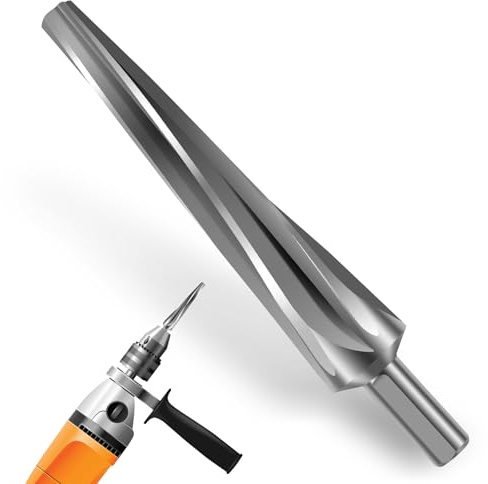 Joytrace 7 Degree Ball Joint Tapered Reamer 6542 Multi-Use Shank Drilling Tools 1-1/2 Per Foot High-Speed Tool Tapered Reamer Tie Rod