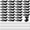 30 Stück Sockelleiste Küche, Küchensockel Befestigung Clips, Sockelleiste Küche Befestigung mit 90 Schrauben, Sockelleisten Clips Küche für 32-35mm Küchenfüße Schwarz