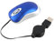 Nicear Mouse da Viaggio Mini Mouse per Laptop Mouse da Gioco Blu con Cavo USB Retrattile per Computer PC