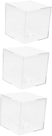JOINPAYA 3 Stück Vitrine Gitarren Plektrum Aufbewahrungsbox Transparente Plektrum Aufbewahrungsbox Gitarren Box wählt Stand Ring -Pickboxen aus Acryl Ukulele-Pick-Halter