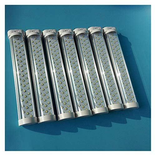 LED Corn Light Bulb 7PCS 2g11 12W 38 * 320mm CE ROHS 2G11 led Transparent Cover Alternative PLL 24W(Warm White 3000K)