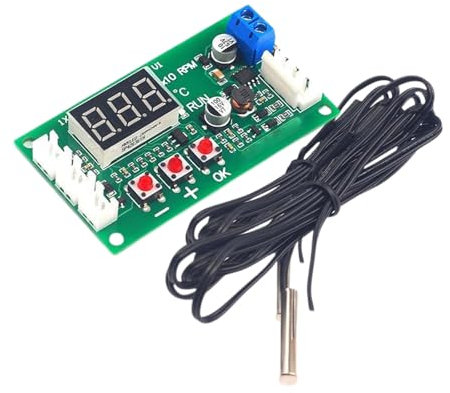 MLWSKERTY Modul, Temperaturregelung, Geschwindigkeitsregler, intelligenter Ventilator, Kunststoff, für hohe Spannung, 4 Controller, Drahttemperatur