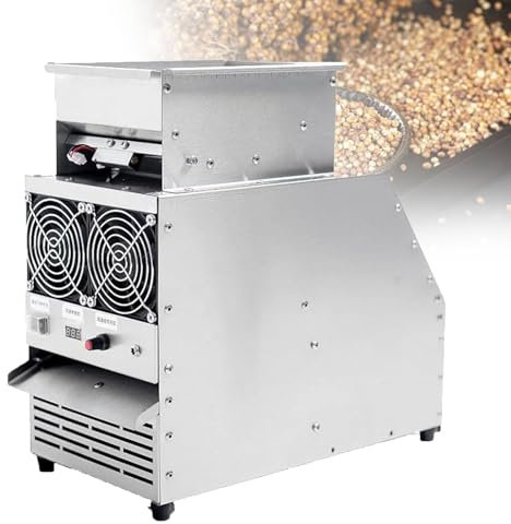 Vogelfutter-Reinigungsmaschine Mit Doppelmotor Und Schutzvorrichtung – Industrieller Getreideschalenentferner FüR Gewerbliche Landwirtschaft Und SaatguthäNdler