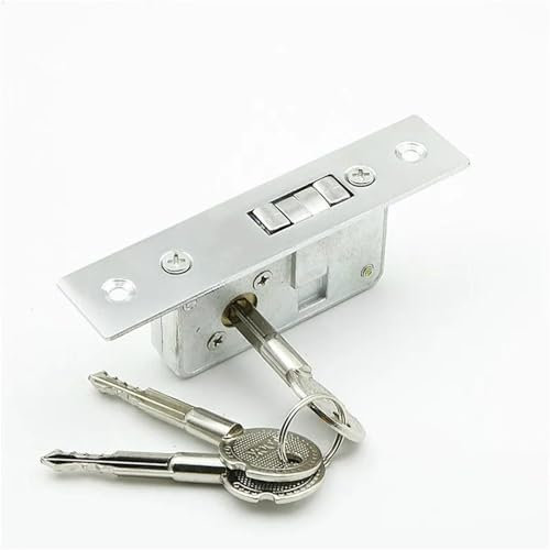 Serrure à Crochet pour Porte coulissante en Alliage d'aluminium, verrou à clé en Forme de Croix pour Porte en Verre encadrée, 1 pièce