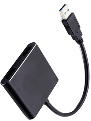 Generisch USB-Zu-HD-Adapter Für Monitor | USBs Bildschirmadapter - Aluminiumlegierung U SB 3.0 Bis HD -Adapter 1920X1080 Signalübertragung Für Fernseher Desktop PC Laptop