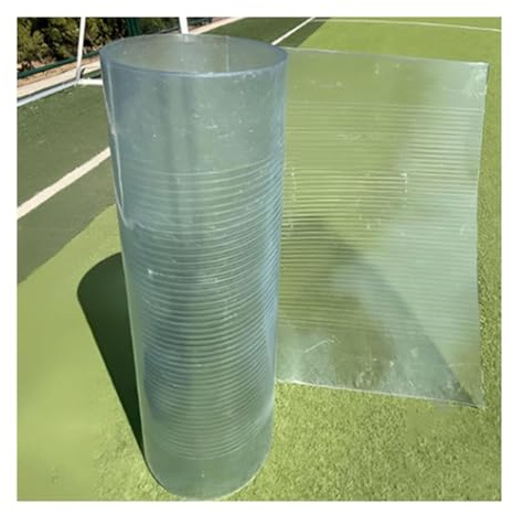 WBBML Polycarbonate Alvéolaire 1mm Plaques Bonne Isolation Acoustique Feuille de Polycarbonate Couverture Toit Serres Maraîchères, Piscines(1x25m/3.28x82.02ft)
