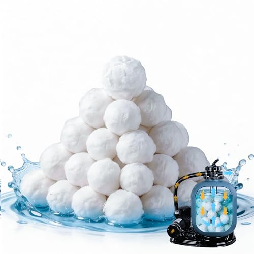 POOLPURE Filter Balls 700g Filterbälle für Pool Sandfilteranlage | Ersetzt 25kg Filtersand – Kompatibel mit allen handelsüblichen Anlagen & Salzwasser – Premium Poolzubehör