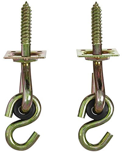 National Hardware V2038 Kit Gancio Altalena in Giallo Cromato