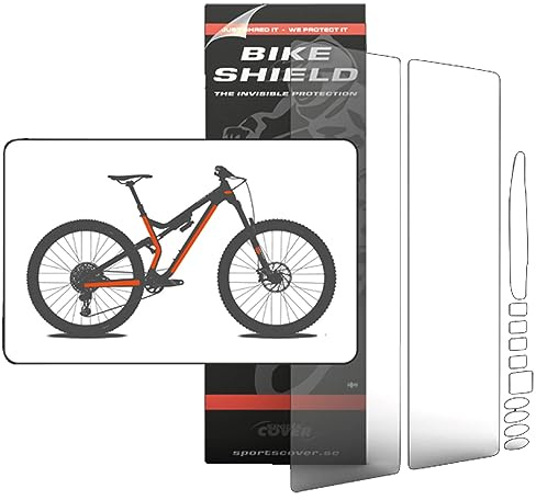 Bikeshield Full pack Oversize Frame Protection - Transparent Gloss
