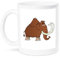 3dRose Lustige Goofy Wooly, Tier-Kaffeebecher, Keramik, Weiß, 12,7 cm x 11,43 x Stollen