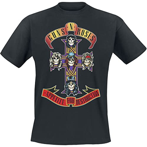Guns N' Roses Appetite For Destruction - Black T-Shirt (M)