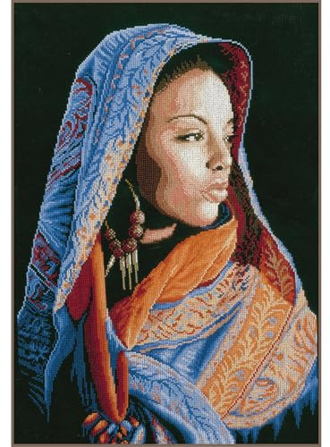 Lanarte Counted Cross Stitch Kit: African Lady (Aida,B), NA, 32 x 48cm, NA, NA