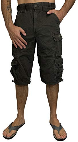 Jet Lag Short 007 S kurze 3/4 Hose Bermuda Short, Olive, XXL