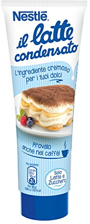Leche condensada Nestlé Endulzada concentrada entera Ideal para tubo de recetas dulces, 170 g