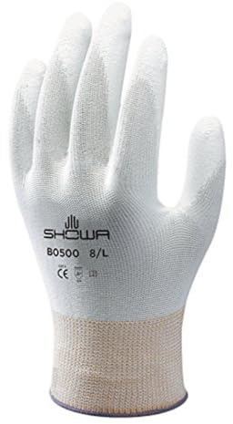 SHOWA B0500 Polyurethan – Beschichtung, Mehrzweck, Weiß mit weißer Beschichtung, 9/XL