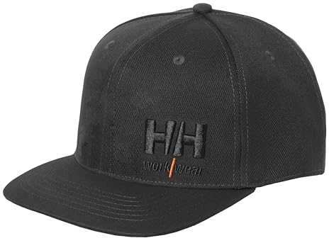 HH Workwear Helly Hansen Mens Kensington Flat Brim Hat, Black, S-M EU