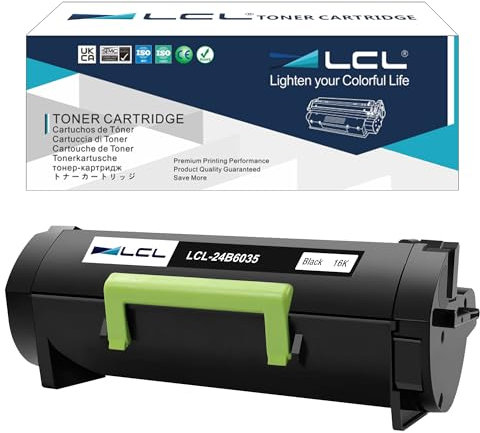 LCL Kompatibel Toner 24B6035 16000 Seiten (1-Pack，Schwarz) Kompatibel für Lexmark M1145 / XM1145