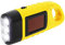 Lixada Lampe de Poche Rechargeable à Manivelle à Énergie Solaire, Lampe de Poche à Torche Dynamo d'urgence avec Clip pour Le Camping, Escalade en Plein air, Randonnée