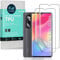 Ibywind Protector de Pantalla para Mi Note 10 Lite [2 Piezas],con Protector de Lente de Cámara,Atrás Pegatina Protectora Fibra de Carbono,[Admite la función de Huella Digital]