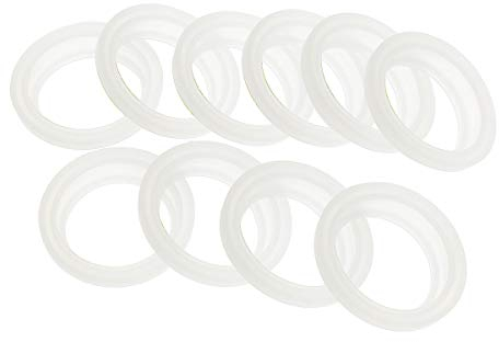TiaoBug 10Pcs Silikon Dichtungen O-Ringe für 4.5/5.2cm Flaschen Deckel Isolierflasche Thermosflasche Deckel 10er Dichtungen Durchmesser 4.5cm