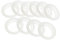 TiaoBug 10Pcs Silikon Dichtungen O-Ringe für 4.5/5.2cm Flaschen Deckel Isolierflasche Thermosflasche Deckel 10er Dichtungen Durchmesser 4.5cm
