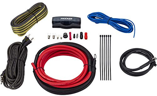 Kicker 47VK8 VK8 8AWG Complete Amplifier Wiring Kit w/2CH Interconnects | Includes power ground remote turn-on and fuse holder, full amplifier installation set, ideal for subwoofer setups
