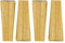 4 Stück Massivholz Möbelfüße,Eckig Eiche Ersatz Möbelbeine,Holz Tischbeine,Trapez Pyramide Möbelfüsse,für Bett,Schrank,Couch,Stuhl,Büromöbel,mit Montageplatte und Schrauben (20cm,wood)