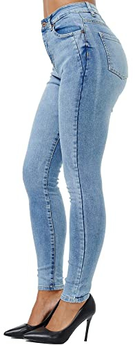 Tazzio F107 Jean stretch pour femme, taille haute, coupe skinny