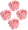 4 STÜCKE Rose Shaped Ceramic Knob Schubladenschrank Griff Möbelgriff für Home Wohnzimmer Schlafzimmer(Rosa),Türschnalle