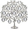 Albero genealogico in cristallo di metallo, albero con cornice per foto di famiglia, albero di visualizzazione di 12 foto appese Albero genealogico in cristallo di metallo per la decorazione domestica