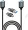 EBEETECH USB 3.0 auf Verlängerungskabel, weiblich, A-Stecker, C-Adapter, kompatibel mit Maus, Tastatur, Laptop, 3 Stück