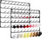 YBING 2er Set 54 Spulen Nähgarnhalter, Garnhalter/Fadenhalter Organizer, Metallständer zum Organisieren zum Aufhängen für Stickerei, Quilten, Nähen(Schwarz) 54-Spool Sewing Thread Holder Organizer