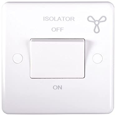 Eurolite PL3111 Enhance White Plastic 10A 3 pole fan isolator switch