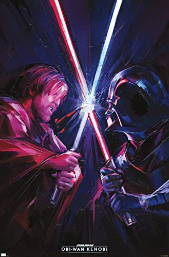 Trends International Star Wars: Obi-Wan Kenobi – Duell Wandposter, 37,4 x 56,8 cm, ungerahmt